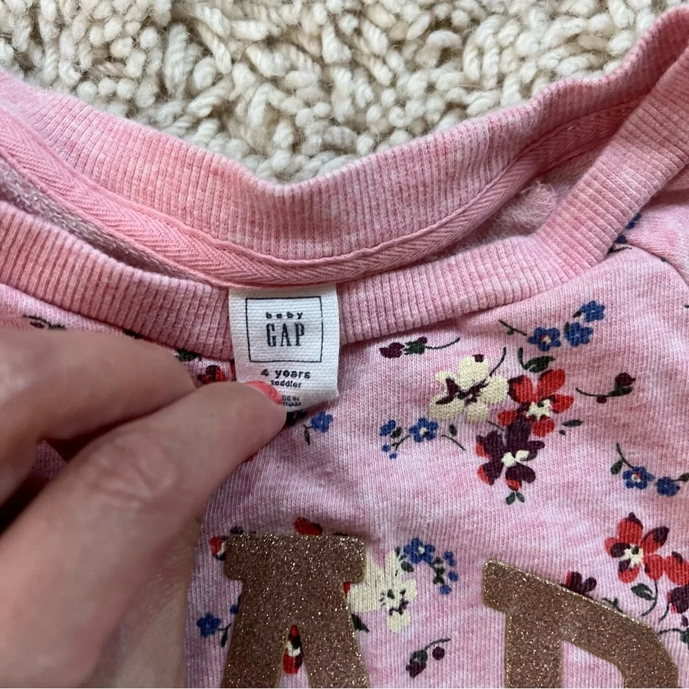 GAP | Girls’ Floral Ruffle Crewneck Sweatshirt
